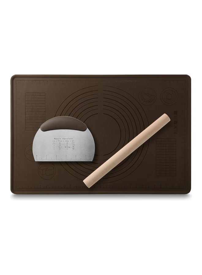 Silicone Baking Mat Dough Pad Bake Brown 32*5*13cm  - Image 1