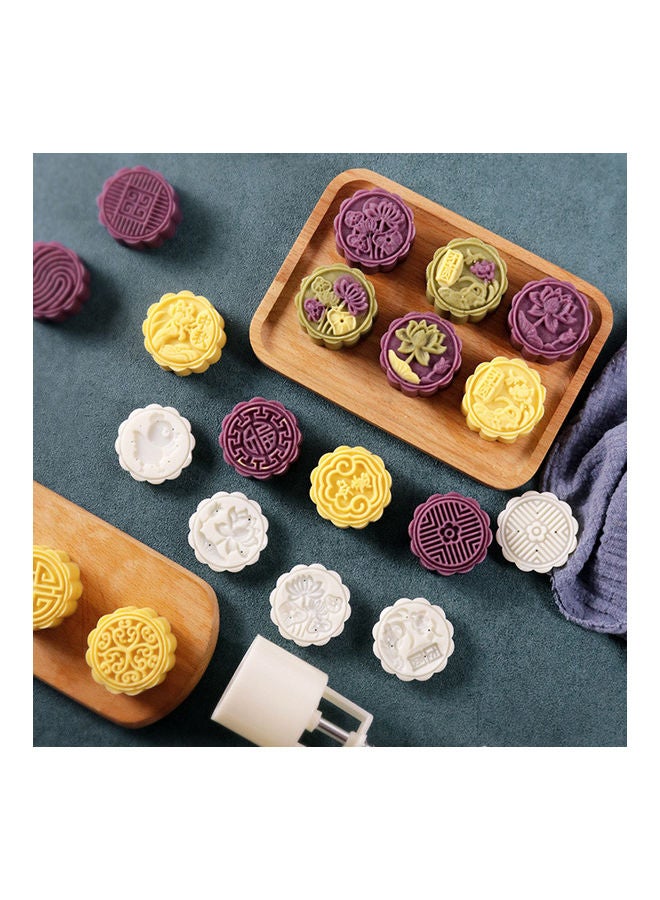 Mid Autumn Festival Moon Cake Making Mould White 14x5x5cm  - Image 4