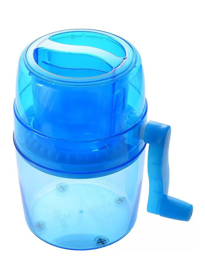 Generic - Ice Shaver Machine, Hand Crank Operated Ice Breaker Ice Crusher Maker Snow Cone Machine Blue 140x140x150mm - Image 1