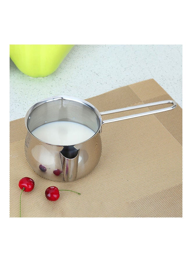 Generic Creative Kitchen Baby Food Non-Stick Pan Milk Pot Butter Chocolate Melted Heating Pot Warmer Pan Silver 25*10*10cm  - Image 3