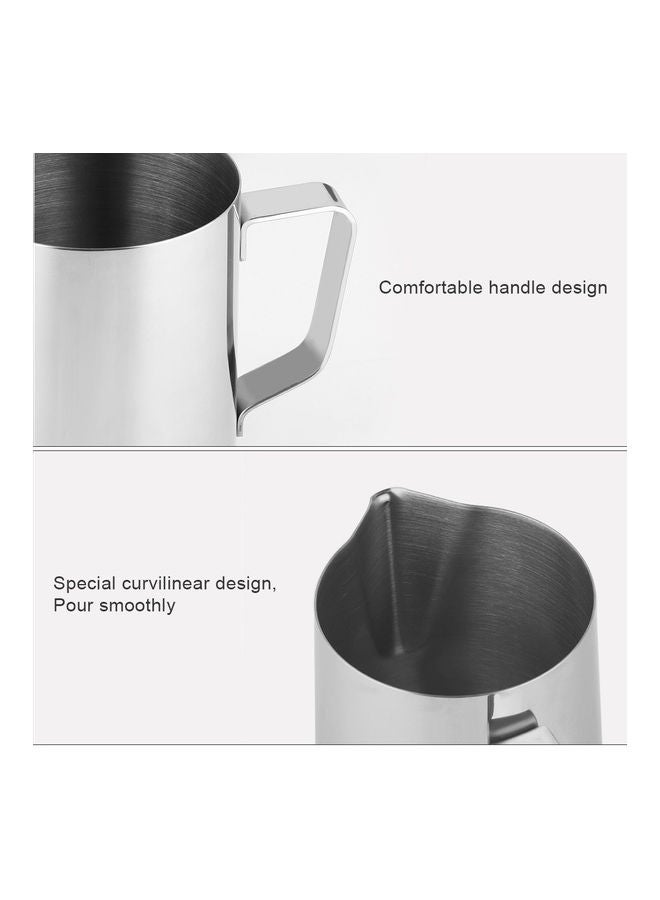 Steaming Pitchers Stainless Steel Espresso Milk Frothing Silver 13.3x11x11.5cm  - Image 2