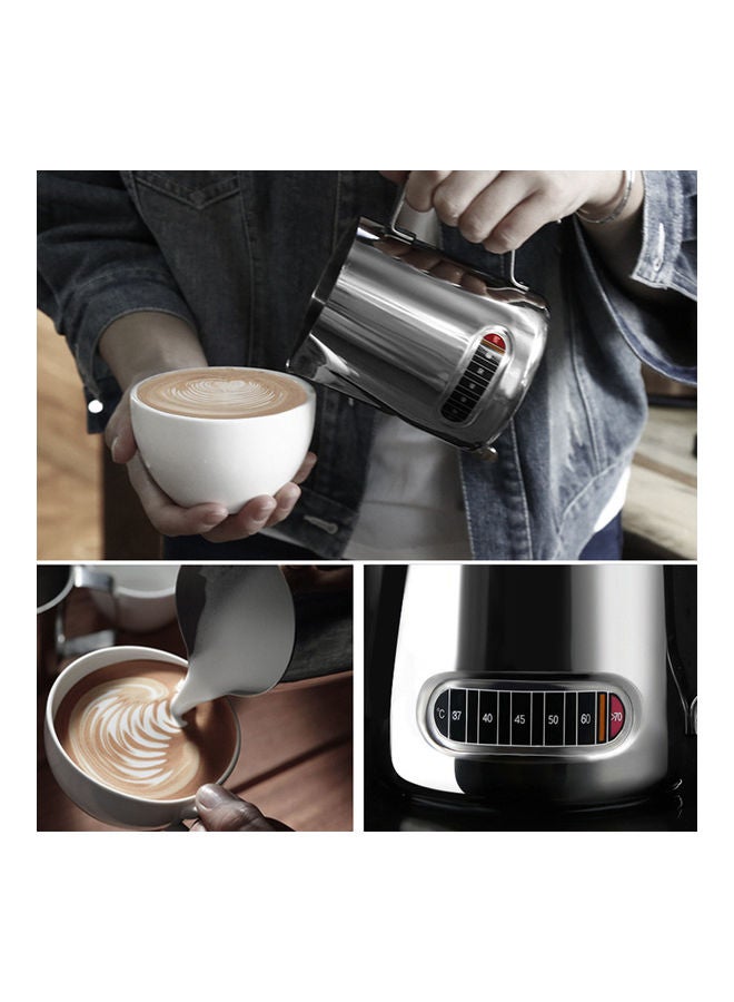 Steaming Pitchers Stainless Steel Espresso Milk Frothing Silver 13.3x11x11.5cm  - Image 3
