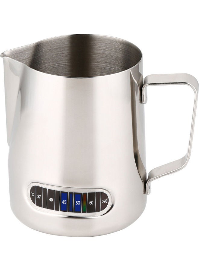 Steaming Pitchers Stainless Steel Espresso Milk Frothing Silver 13.3x11x11.5cm  - Image 4
