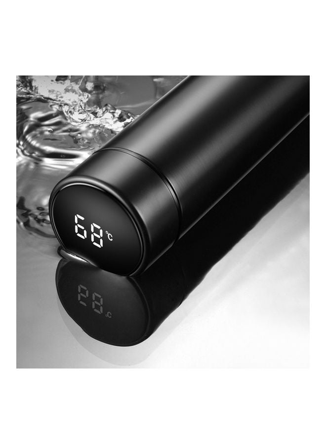 Intelligent Vacuum Insulated Temperature Display LCD Touch Screen Stainless Steel Bottle Pink 24x7x7cm