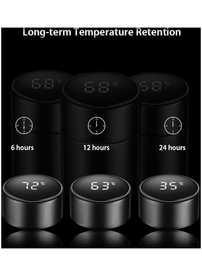 Generic - Intelligent  Insulated Temperature Display LCD Touch Screen Stainless Steel Bottle Red 24x7x7cm - Image 1