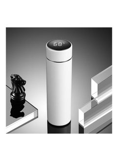 Generic Intelligent  Insulated  Temperature Display LCD Touch Screen Stainless Steel Vacuum Bottle White 24x7x7cm  - Image 4