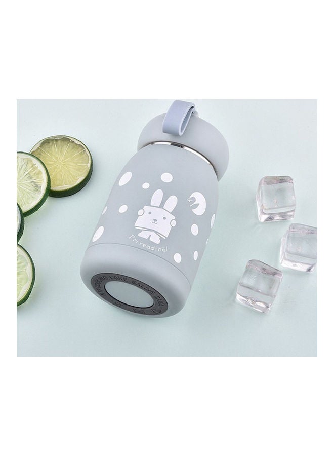 Stainless Steel Vacuum Bottle With Easy Carry Strap For Hot & Cold Blue  - Image 2