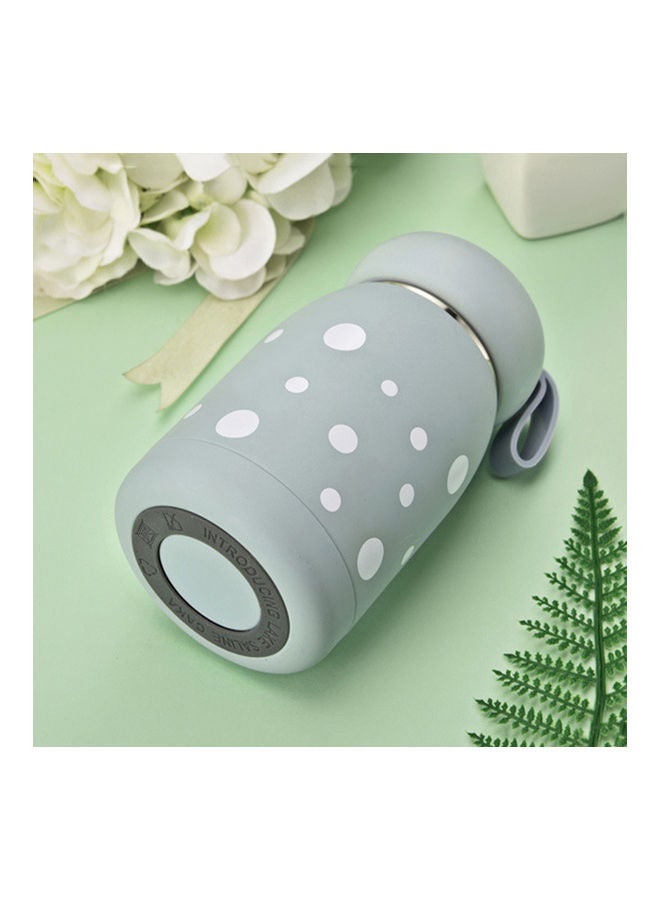 Stainless Steel Vacuum Bottle With Easy Carry Strap For Hot & Cold Blue  - Image 4