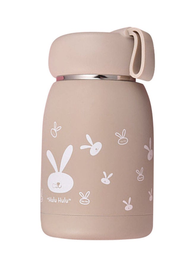 Stainless Steel Vacuum Insulated Bottle With Easy Carry Strap For Hot And Cold Coffee 15x8x8cm  - Image 1
