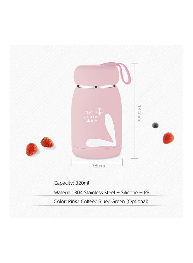 Stainless Steel Vacuum Insulated Bottle With Easy Carry Strap For Hot And Cold Coffee 15x8x8cm  - Image 4