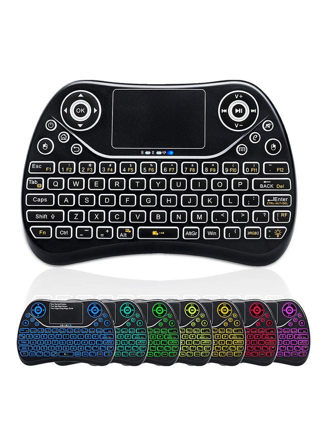 Air Mouse Keyboard With Touchpad Black - Image 1