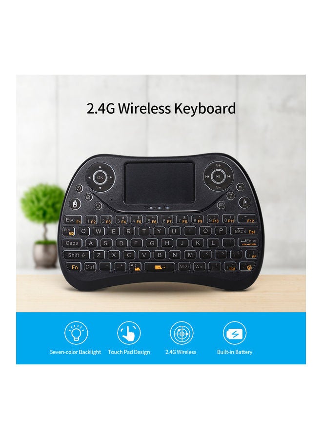 Air Mouse Keyboard With Touchpad Black - Image 5