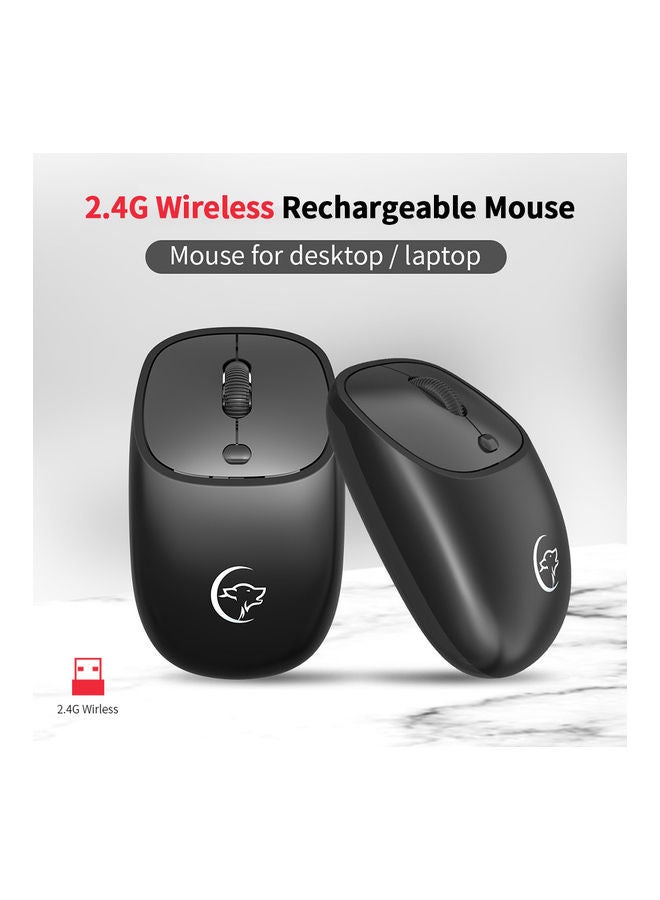 Rechargeable Optical Mouse Black - Image 2