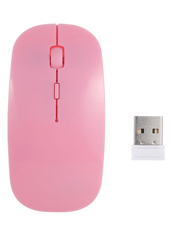 Portable Optical Mouse Pink - Image 1