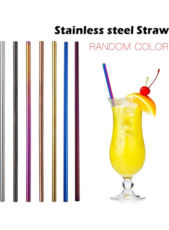 Generic Stainless Steel Straight Straws Silver/Gold/Black  - Image 2