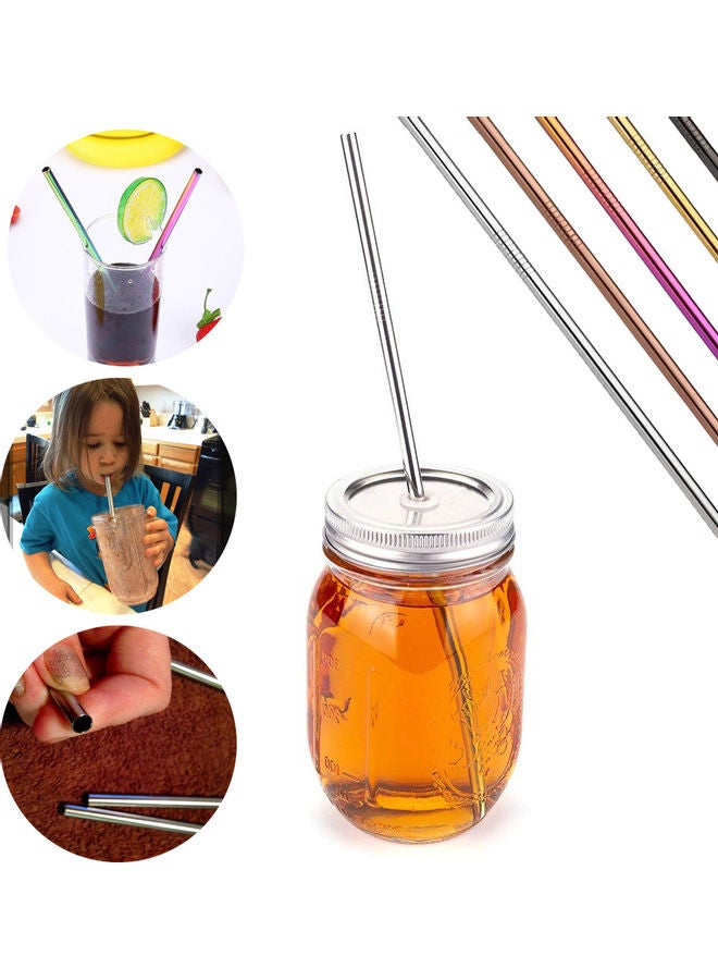 Generic Stainless Steel Straight Straws Silver/Gold/Black  - Image 4