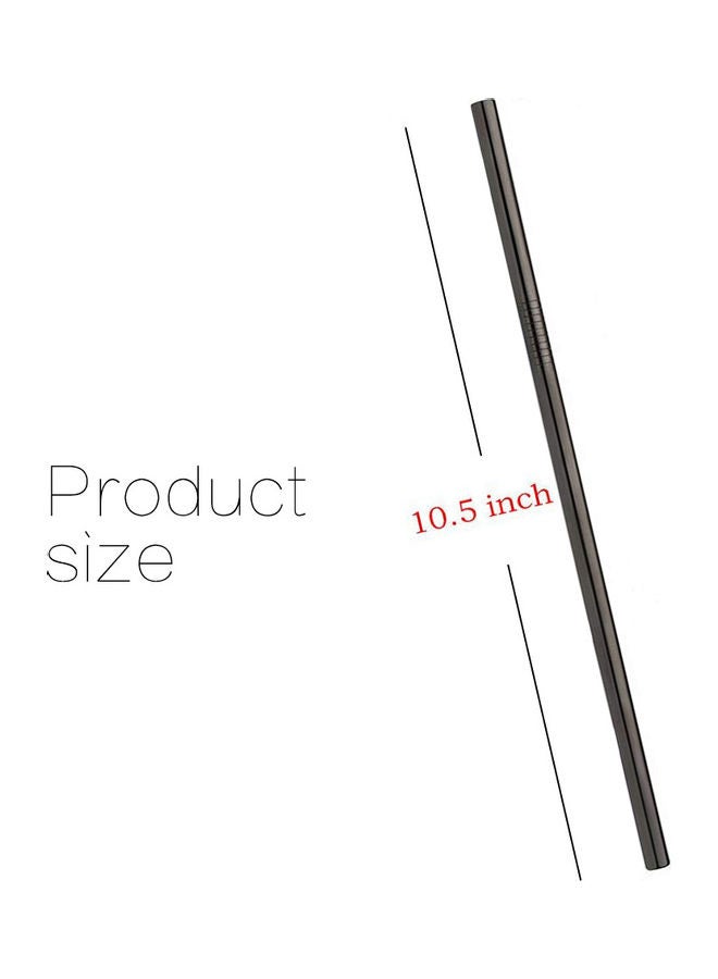 Generic Stainless Steel Straight Straws Silver/Gold/Black  - Image 5