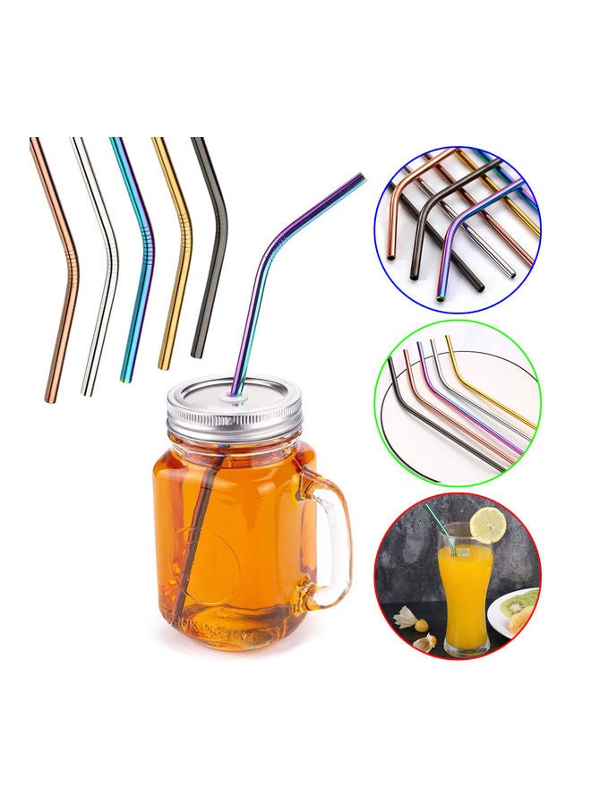 Generic Stainless Steel Straw Black/Gold  - Image 2