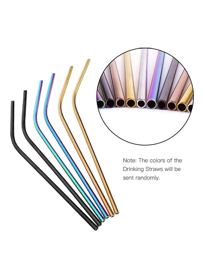 Generic Stainless Steel Straw Black/Gold  - Image 5