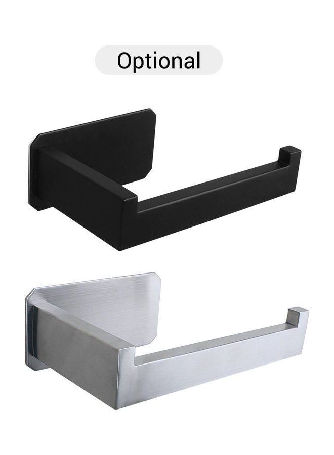 Wall-Mounted Roll Paper Holder Silver