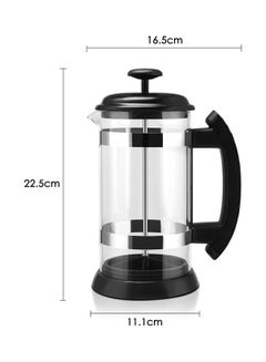 i cafilas Stainless Steel French Press Pot Coffee Cup Black 24.3x14x14.3cm  - Image 5