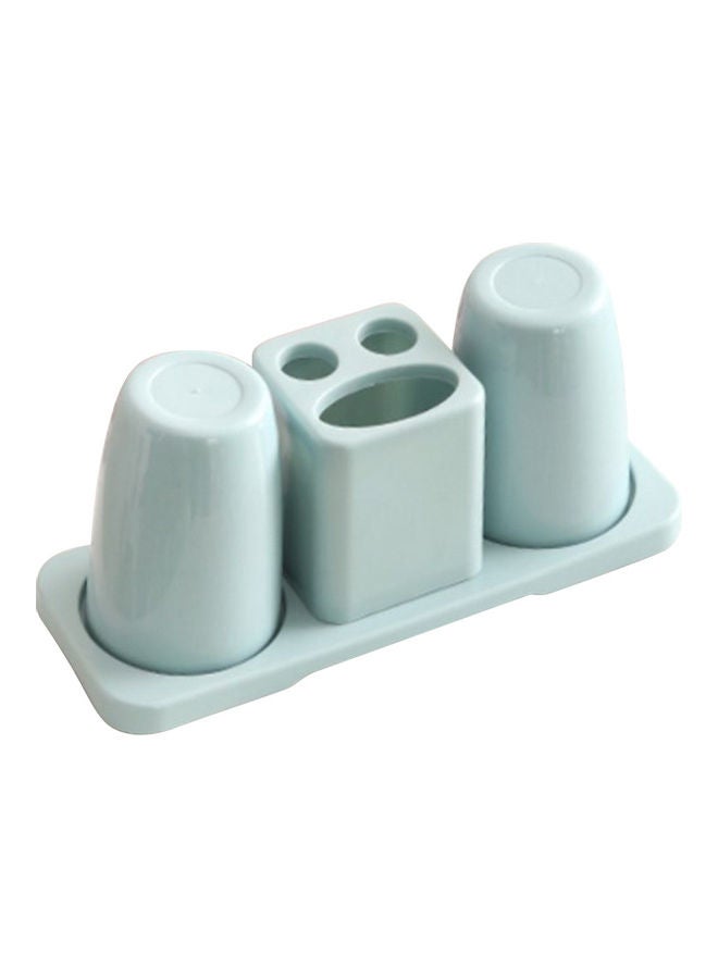 Plastic Toothbrush Toothpaste Holder Blue 26.5x10x12cm  - Image 1