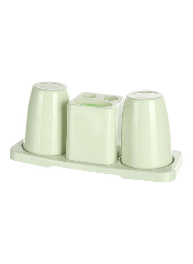 Generic Plastic Toothbrush Toothpaste Holder Green 26.5x10x12cm  - Image 1
