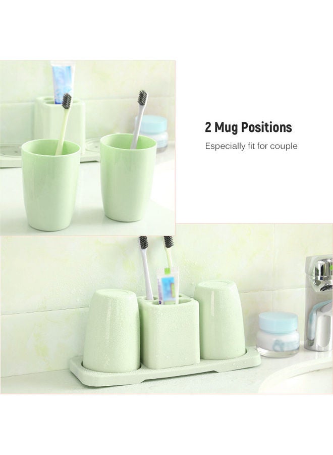 Generic Plastic Toothbrush Toothpaste Holder Green 26.5x10x12cm  - Image 2