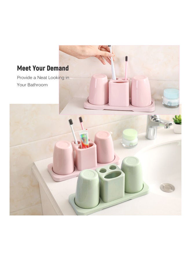 Generic Plastic Toothbrush Toothpaste Holder Green 26.5x10x12cm  - Image 4