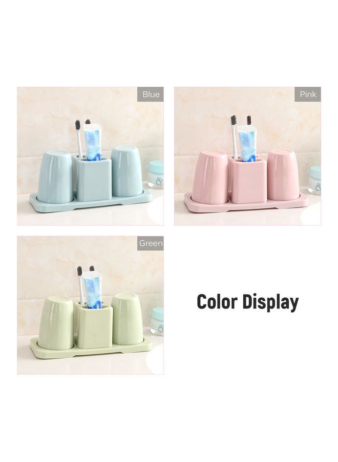 Generic Plastic Toothbrush Toothpaste Holder Green 26.5x10x12cm  - Image 5