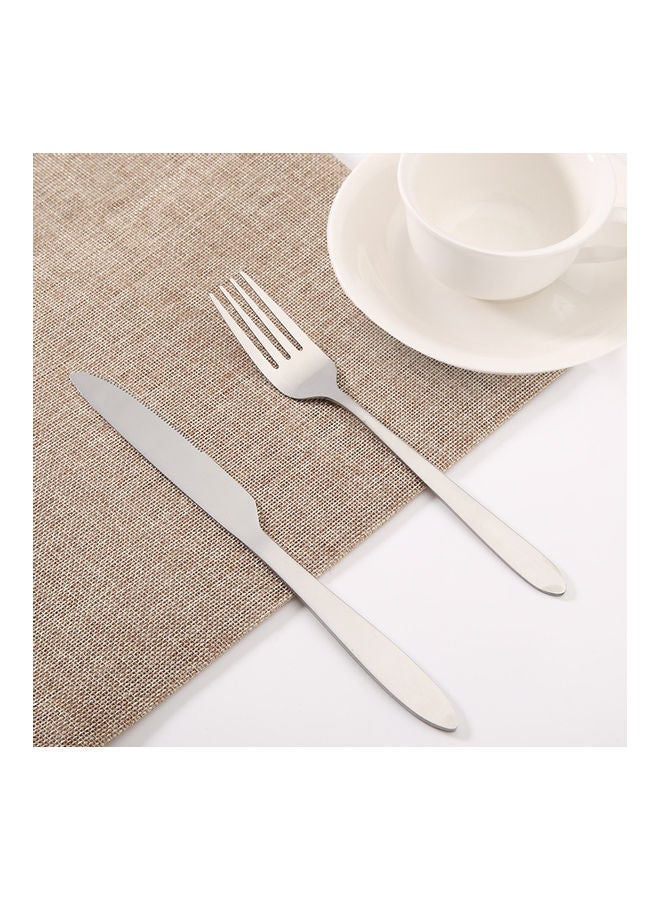Flatware  Fork Spoon And Knife Silver - Image 4