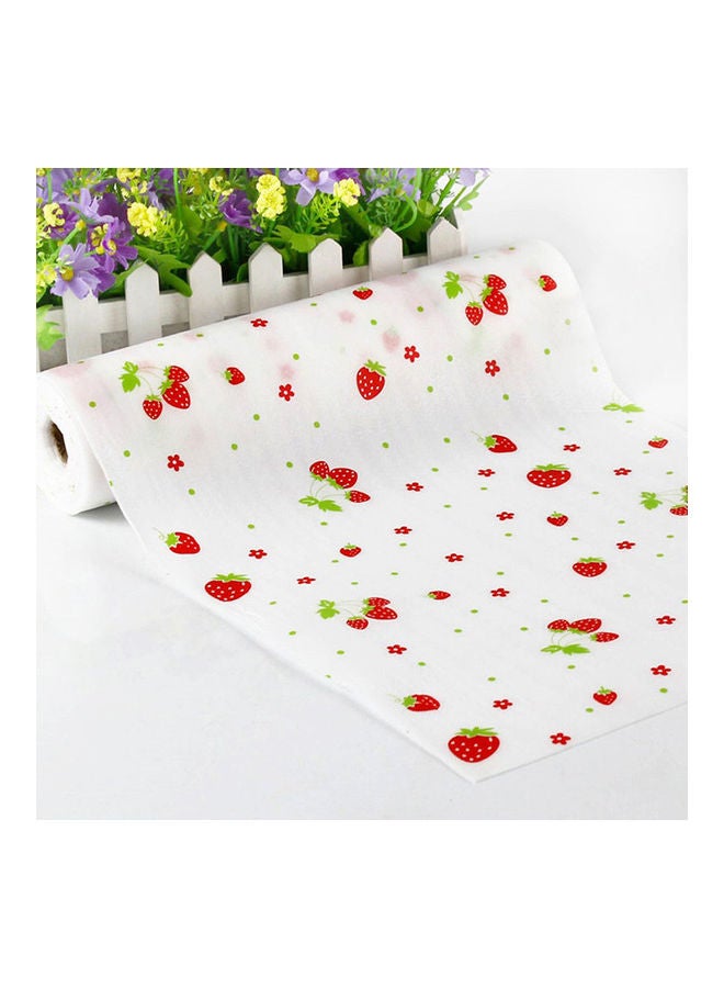 5-Piece Printed Drawer Storage Liner White/Blue/Red 12x197inch - Image 4