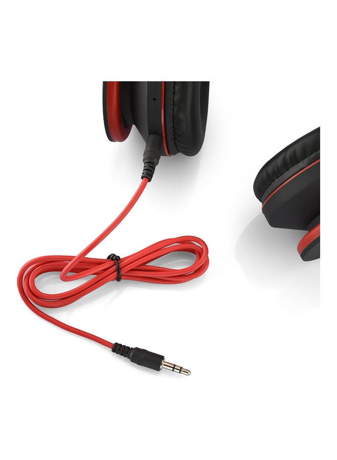 Wireless Stereo Over-Ear Headset Black/Red - Image 2