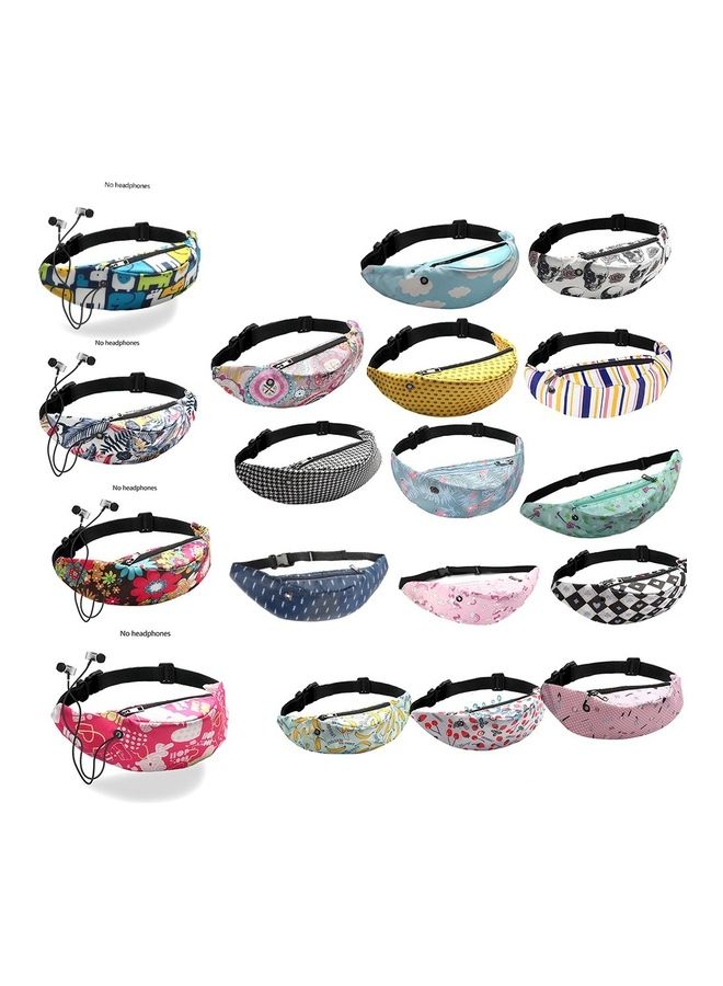 Printed Waist Bag Black/White - Image 4