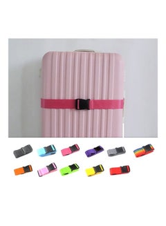 Generic Luggage Packing With Luggage Suitcase Tied Pink/Black  - Image 2