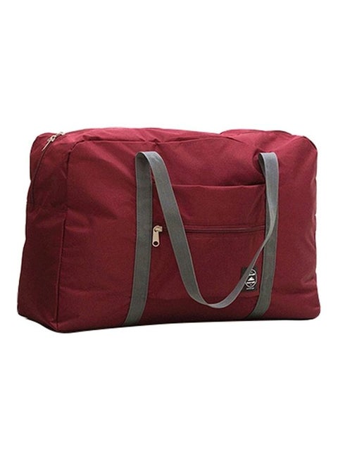 Foldable Travel Bag Wine Red