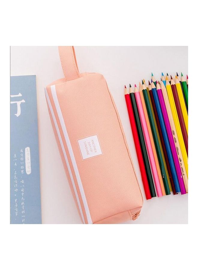 حافظة أقلام سادة وردي - Image 1