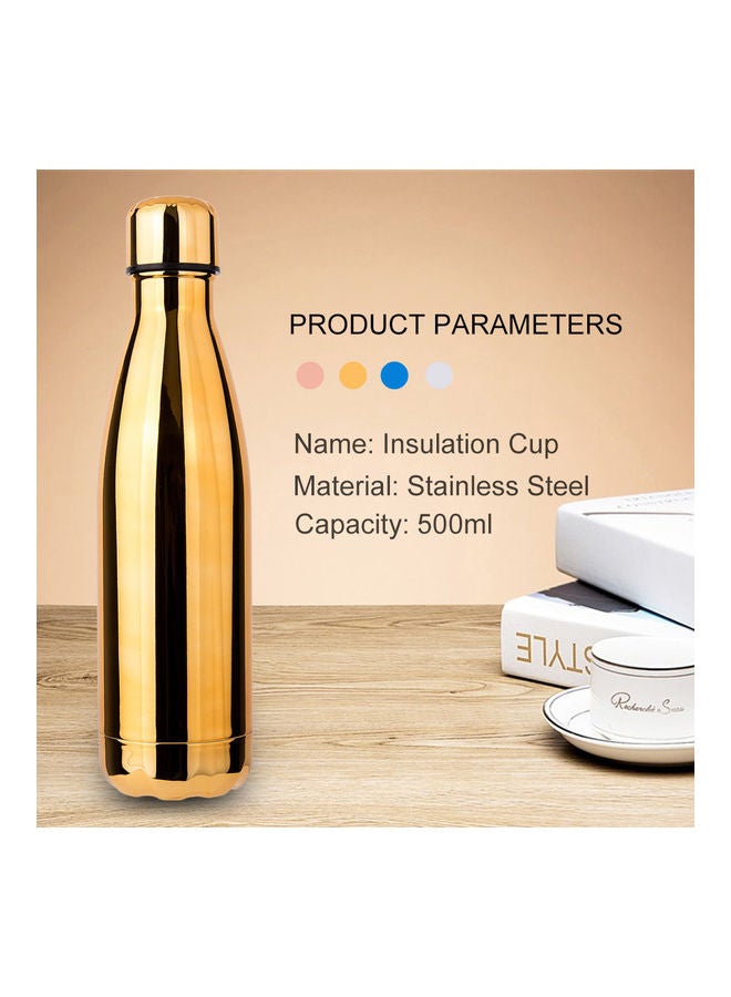 Stainless Steel Vacuum Water Bottle Gold  - Image 1