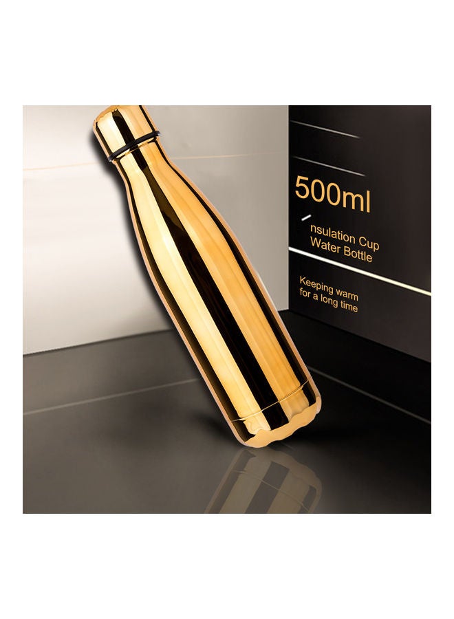 Stainless Steel Vacuum Water Bottle Gold  - Image 2