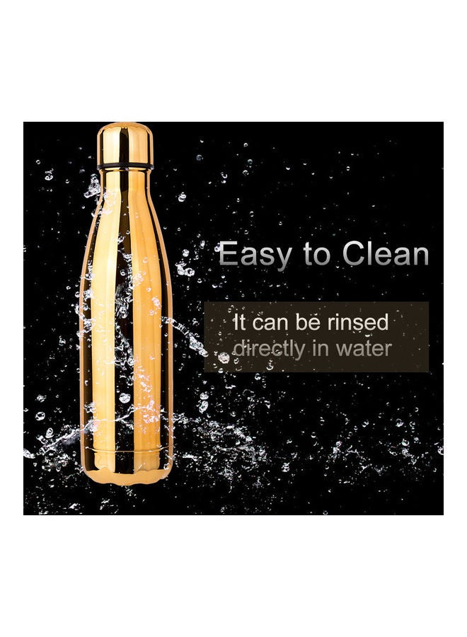 Stainless Steel Vacuum Water Bottle Gold  - Image 3