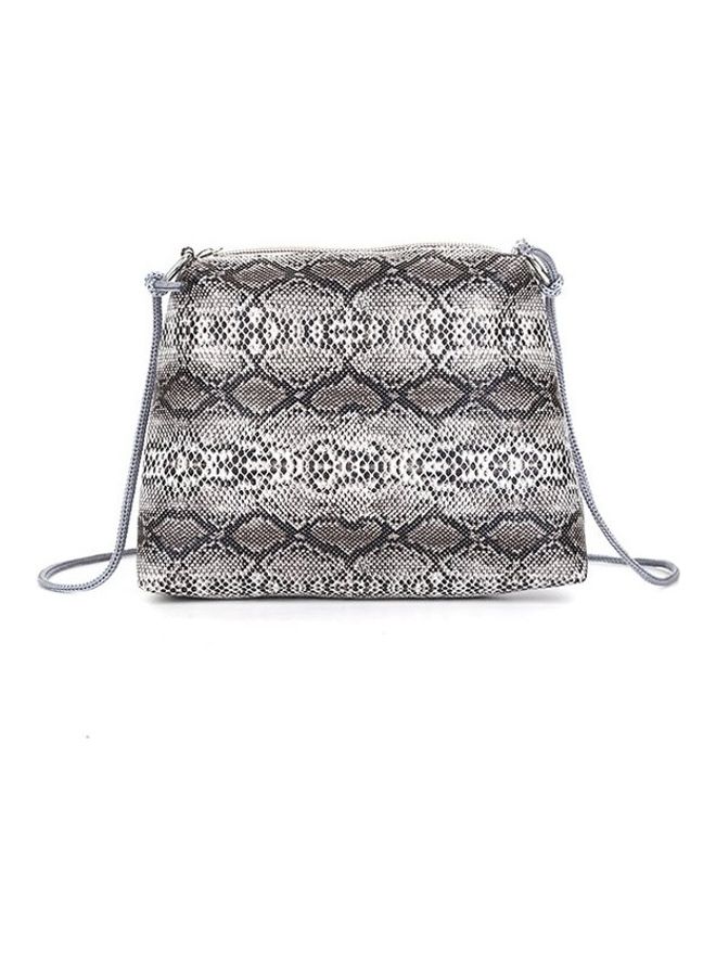 Python Pattern Shoulder Bag Black/White 