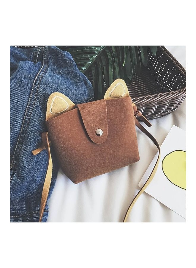 Cute Mini Cat Ear Shoulder Bag Brown  - Image 2