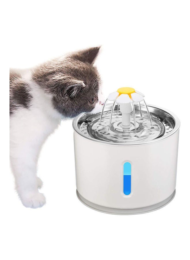 2.4L Automatic Pet Cat Water Fountain Grey 19.5x14.5x19.5cm - Image 2