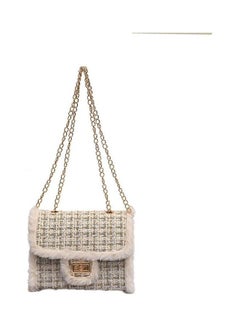 Chain Shoulder Bag White