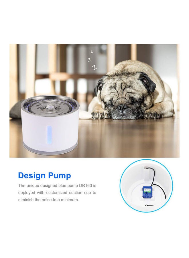 2.4L Automatic Pet Cat Water Fountain Grey 19.5x14.5x19.5cm - Image 4