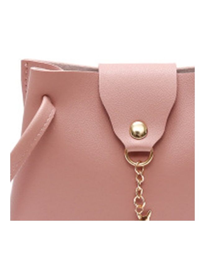 Generic - Solid Pattern Shoulder Bag Pink - Image 1