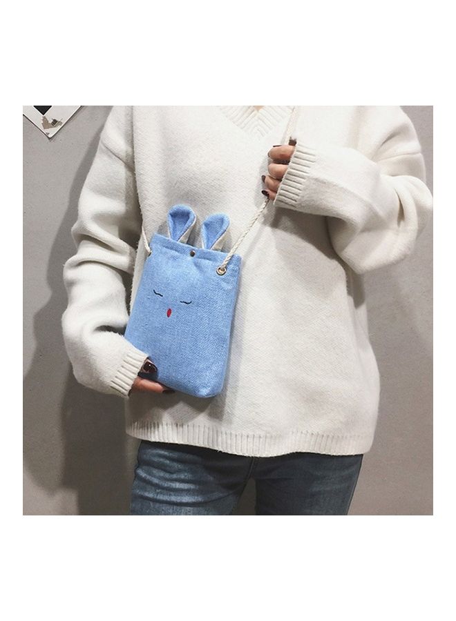 Rabbit Style Crossbody Bag Blue  - Image 3