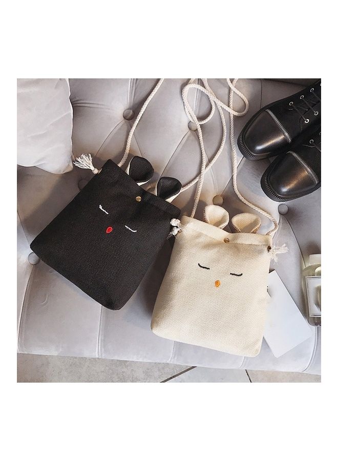 Rabbit Style Crossbody Bag Black  - Image 3
