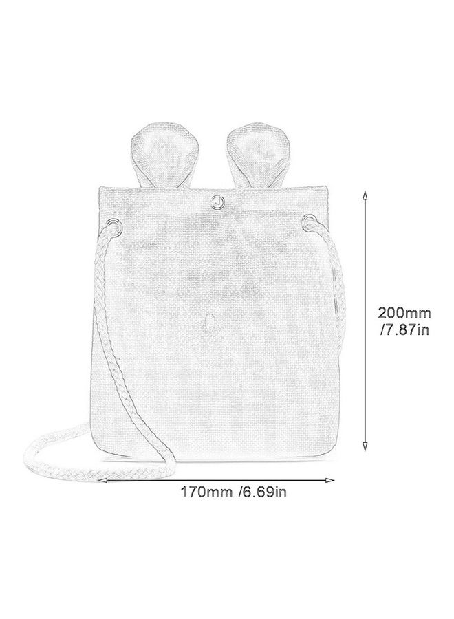 Rabbit Style Crossbody Bag Black  - Image 5