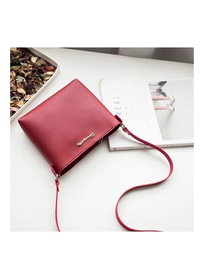 Generic - Zipper Detail Crossbody Bag Red - Image 1